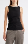 Rag & Bone Irina Ponte Shirred Tank In Multi