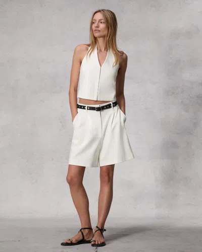 Rag & Bone Irina Wide-leg Shorts In White