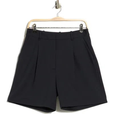 Rag & Bone Iris Pleated Front Ponte Shorts In Black