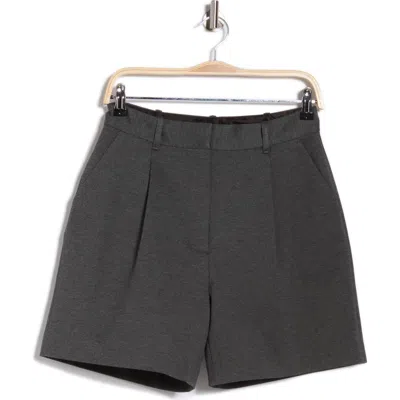 Rag & Bone Iris Pleated Front Ponte Shorts In Gray