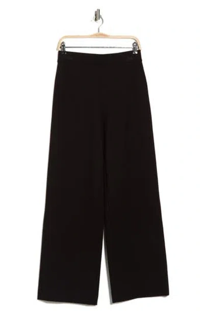 Rag & Bone Iris Wide Leg Ponte Pants In Black
