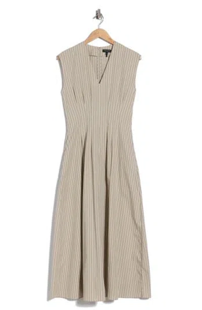 Rag & Bone Isabella Stripe Sleeveless Maxi Dress In Brown