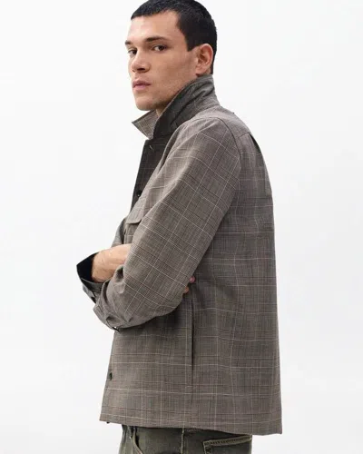 Rag & Bone Isaiah Italian Wool Shirt Jacket In Gray
