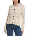 Rag & Bone Daria Cable-knit Cotton-blend Cardigan In White