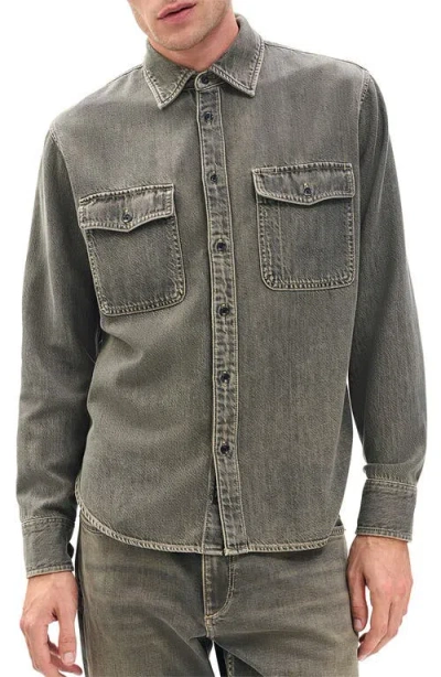 Rag & Bone Jack Denim Shirt In Gray
