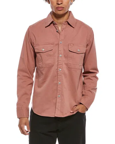 Rag & Bone Cotton-blend Twill Overshirt In Pink