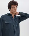 Rag & Bone Jack Engineered Denim Button-up Shirt In Blue