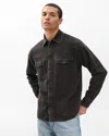 Rag & Bone Infuse Denim Slim Fit Button Down Shirt In Black