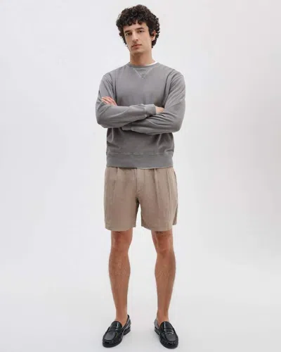 Rag & Bone Jackson Linen Shorts In Gray