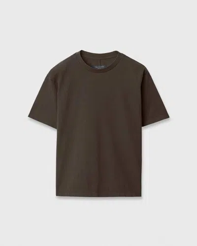 Rag & Bone Jacob Boxy Tee In Brown