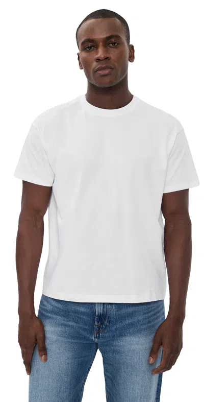 Rag & Bone Jacob Cropped Tee White In Neutral