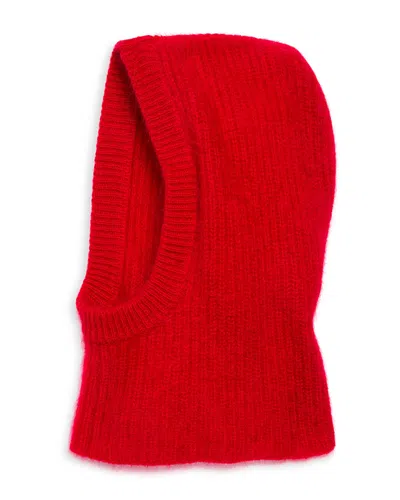 Rag & Bone Jada Brushed Cashmere Balaclava In Red
