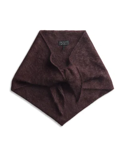 Rag & Bone Jada Brushed Cashmere Bandana Scarf In Brown