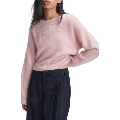 Rag & Bone Jada Brushed Cashmere Crewneck Sweater In Pink