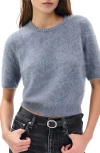 Rag & Bone Jada Brushed Cashmere Sweater In Blue