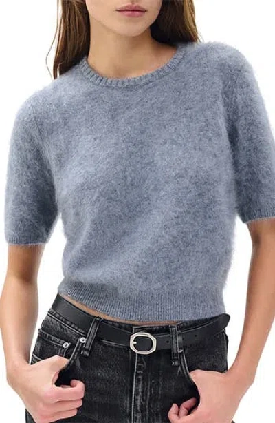 Rag & Bone Jada Brushed Cashmere Sweater In Gray