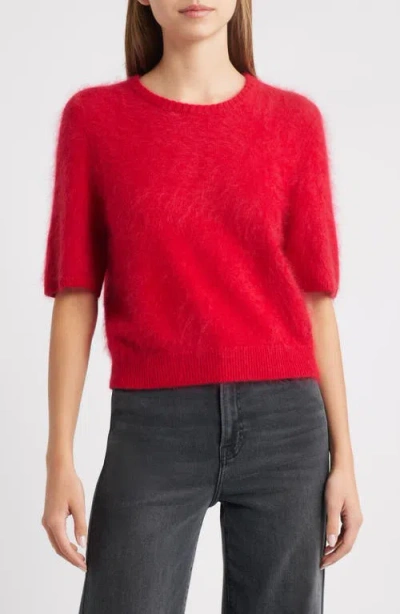 Rag & Bone Jada Brushed Cashmere Sweater In Red