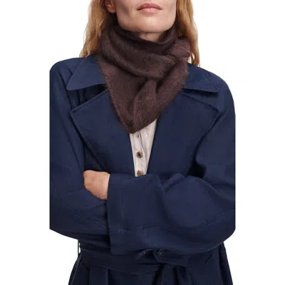 Rag & Bone Jada Cashmere Bandana Scarf In Dark Brown