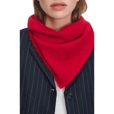 Rag & Bone Jada Cashmere Bandana Scarf In Red