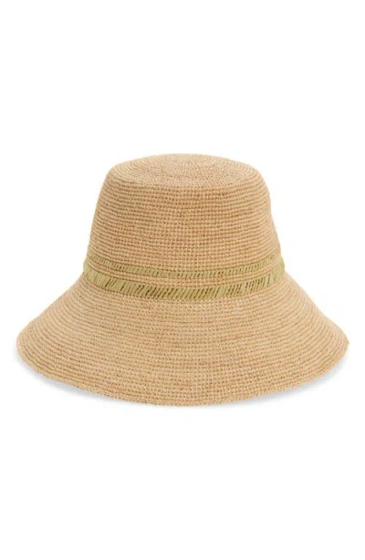 Rag & Bone Jade Packable Raffia Bucket Hat In Brown