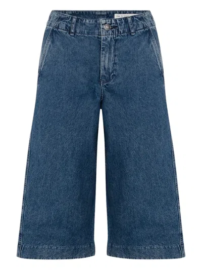 Rag & Bone Jamie High-rise Tailored Culotte In Blue