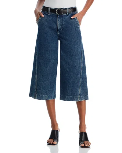 Rag & Bone Jamie High Rise Culotte Jeans In Adeline In Blue