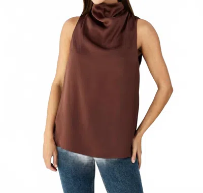Rag & Bone Jana Sleeveless Top In Umber In Brown
