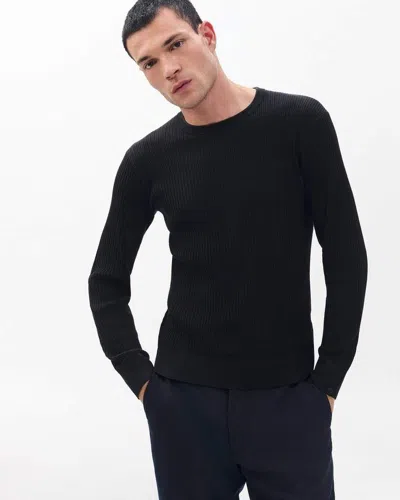 Rag & Bone Dexter Cotton-blend Sweater In Black