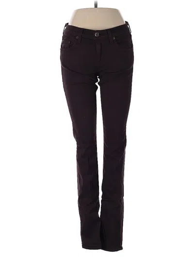 Pre-owned Rag & Bone Jeans In Burgundy