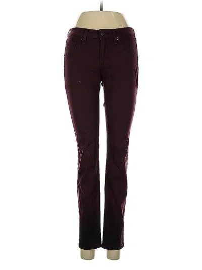 Pre-owned Rag & Bone Jeans In Burgundy