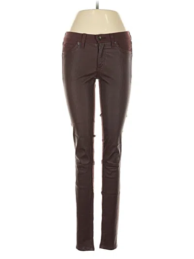 Pre-owned Rag & Bone Jeans In Burgundy