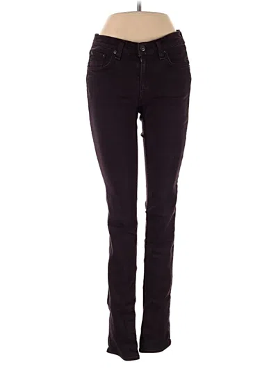 Pre-owned Rag & Bone Jeans In Burgundy