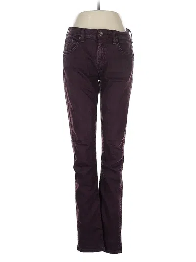 Pre-owned Rag & Bone Jeans In Burgundy