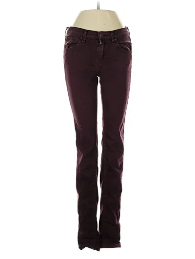 Pre-owned Rag & Bone Jeans In Burgundy