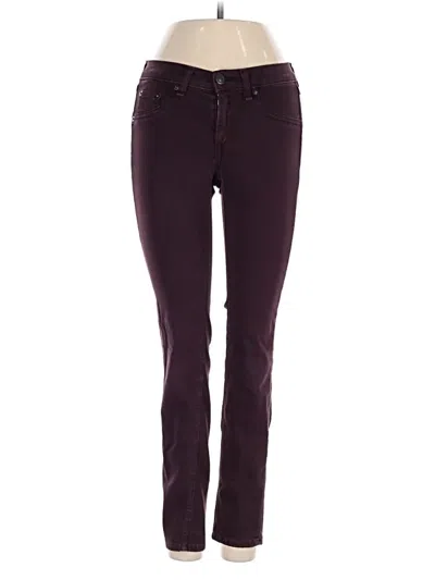 Pre-owned Rag & Bone Jeans In Burgundy