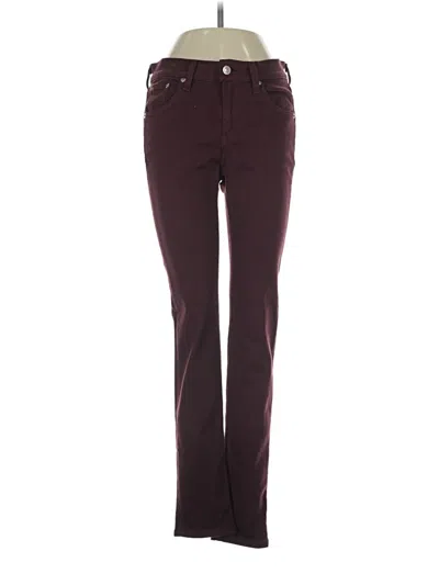 Pre-owned Rag & Bone Jeans In Burgundy