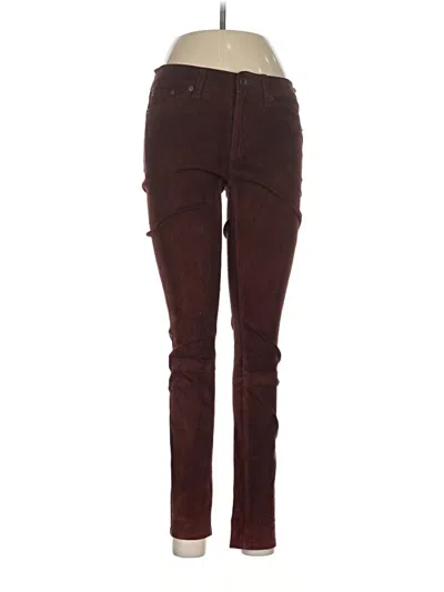 Pre-owned Rag & Bone Jeans In Burgundy