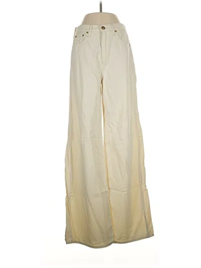 Pre-owned Rag & Bone Jeans In Ivory