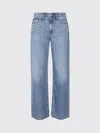 Rag & Bone Miramar Jeans-print Terry Trousers In Blue
