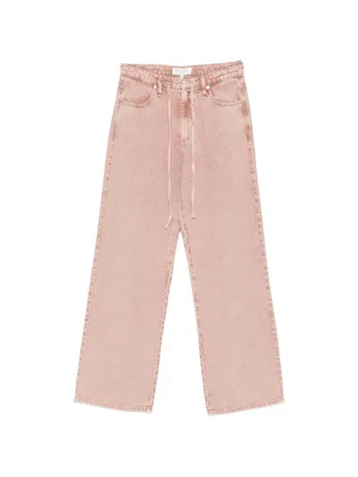 Rag & Bone Jeans Wide-leg Phoebe Con Coulisse In Pink