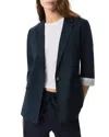 Rag & Bone Jennie Contrast Cuff Blazer In Blue