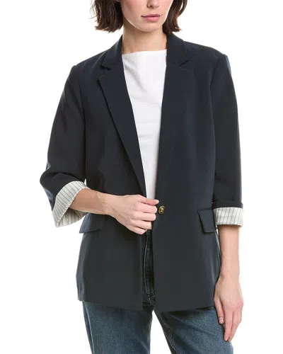 Rag & Bone Jennie Crepe Blazer In Black