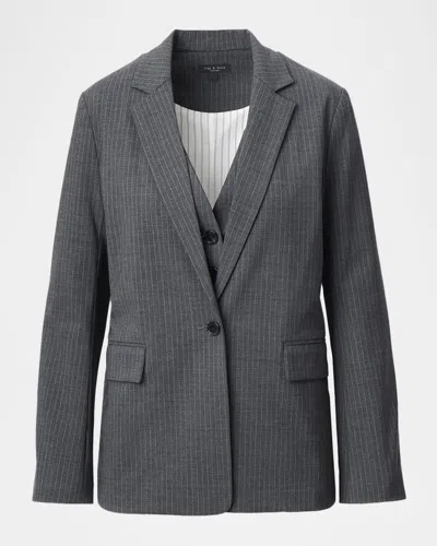 Rag & Bone Jennifer 2-in-1 Blazer In Gray