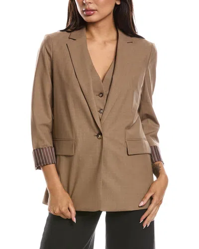 Rag & Bone Jennifer Combo Blazer In Animal Print