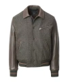 Rag & Bone Jeremy British Wool Varsity Jacket In Brown