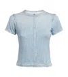 Rag & Bone Adeline Lightweight Cashmere Sweater In Blue