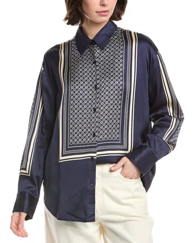 Rag & Bone Jessica Printed Shirt In Blue