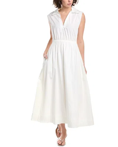 Rag & Bone Joan Poplin Maxi Dress In White