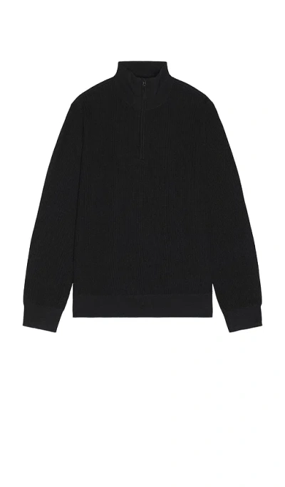 Rag & Bone Joel Merino Half Zip Sweater In Gray