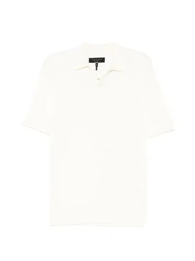 Rag & Bone Johnny Polo Shirt In Neutral